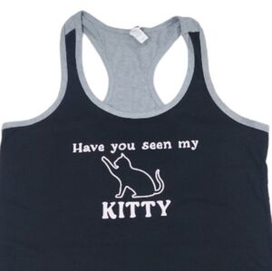 Custom Kitty Racerback Sleeveless Tank Top